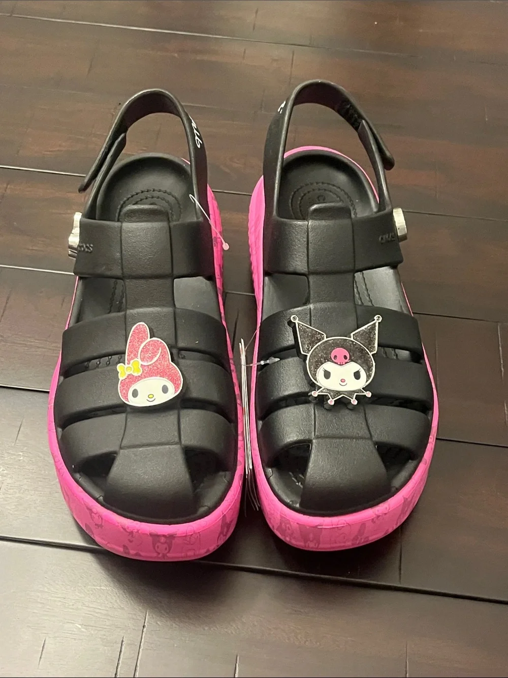 Crocs Hello Kitty My Melody Kuromi Stomp Sandals Shoes new Women’s Sizes_6